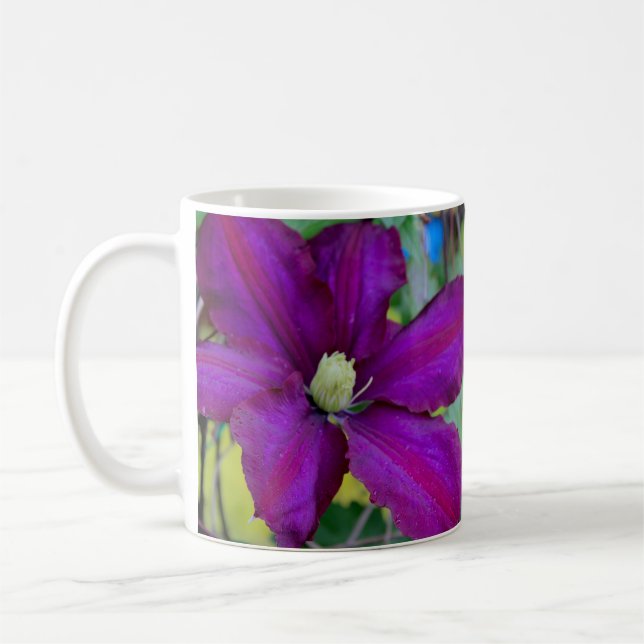 Purple Clematis Mug (Left)