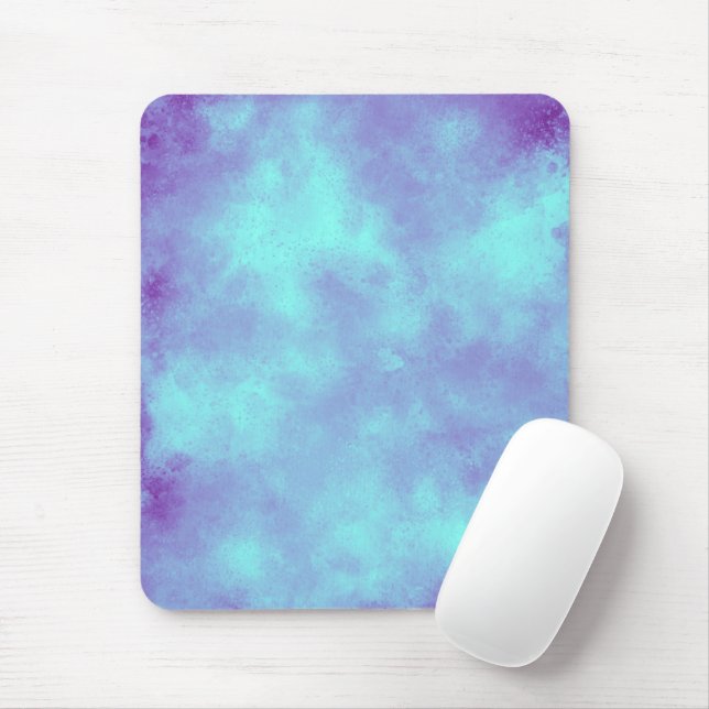 Purple Cloud Effect Mouse Mat (With Mouse)