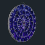 Purple Clouds Dartboard<br><div class="desc">Dark and light purple clouds design.</div>