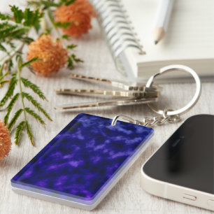 Purple Clouds Key Ring