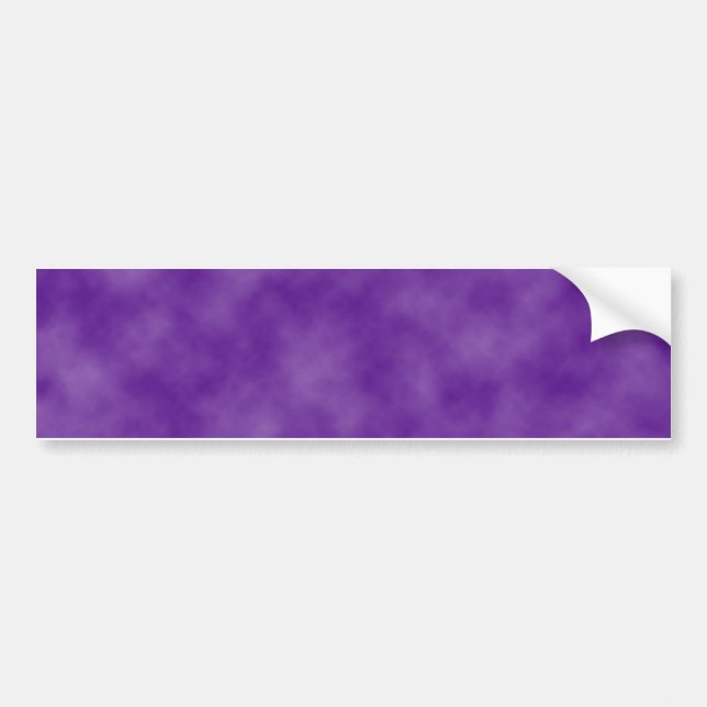 Purple Clouds Template Bumper Sticker (Front)