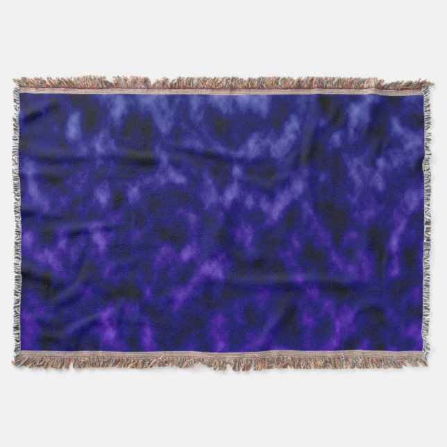Purple Clouds Throw Blanket (Front)