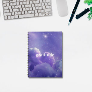 Purple Cloudy Aesthetic Gratitude Journal