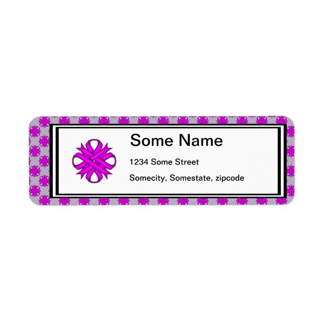 Purple Clover Ribbon by Kenneth Yoncich (Front)