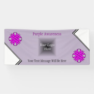 Purple Clover Ribbon by Kenneth Yoncich Banner