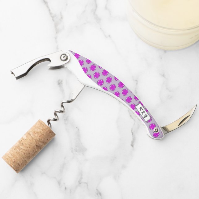 Purple Clover Ribbon by Kenneth Yoncich Corkscrew (Front)