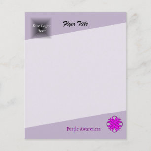 Purple Clover Ribbon by Kenneth Yoncich Flyer