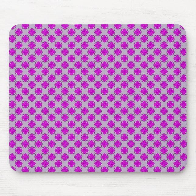 Purple Clover Ribbon by Kenneth Yoncich Mouse Pad (Front)