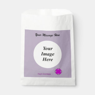 Purple Clover Ribbon Template by Kenneth Yoncich Favour Bags