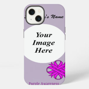 Purple Clover Ribbon Template by Kenneth Yoncich iPhone 13 Case