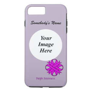Purple Clover Ribbon Tmpl by Kenneth Yoncich iPhone 8 Plus/7 Plus Case