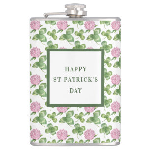 Purple Clover   St Patrick's Day Hip Flask