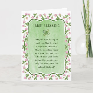 Purple Clover | St Patrick's Day Irish Blessing Card