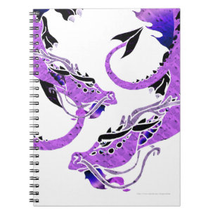 Purple Coiled Dragon Notebook