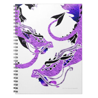 Purple Coiled Dragon Notebook