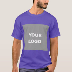 Purple Colour Add Your Image Photo Picture Logo T-Shirt