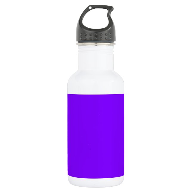 Purple Colour Customised Designer 532 Ml Water Bottle (Front)