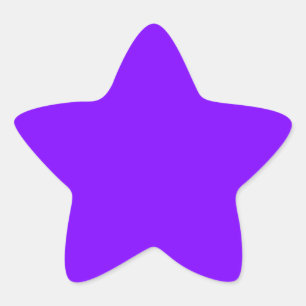 Purple Colour Customised Designer Star Sticker