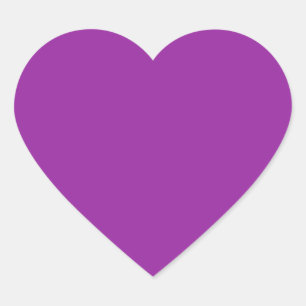 Purple Colour Heart Heart Sticker