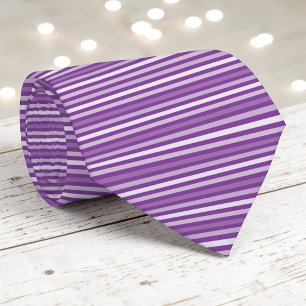 Purple Colour Stripes Necktie