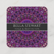 Purple Colourful Floral Mandala