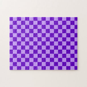 Purple Combination Checkerboard by Shirley Taylor Jigsaw Puzzle