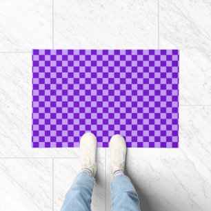 Purple Combination Classic Chequerboard by STaylor Doormat