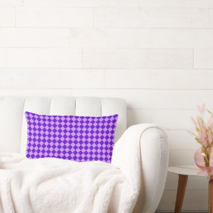 Purple Combination Diamond Pattern by STaylor Lumbar Cushion