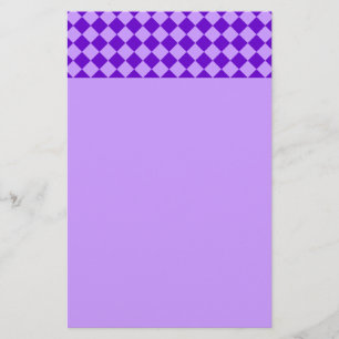 Purple Combination Diamond Pattern by STaylor Stationery