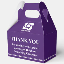 Purple Company Logo Business Grand Opening