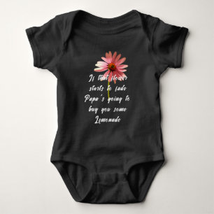 Purple Cone Flower Echinacea purpurea Baby Bodysuit