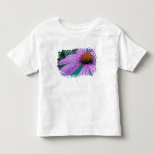 Purple Cone flower with water drops Toddler T-Shirt