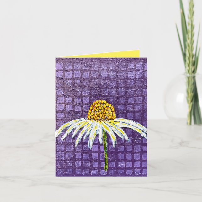 Purple coneflower note card (Front)