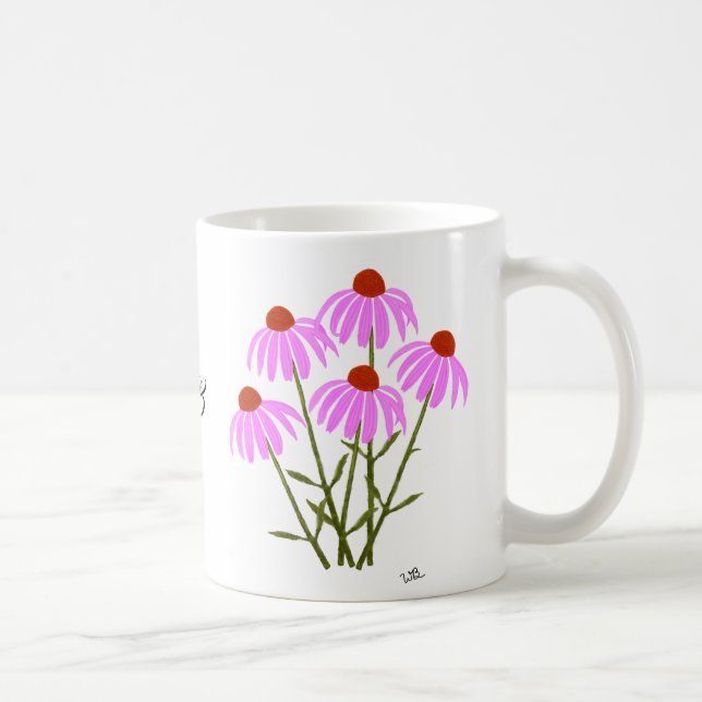 Purple Coneflowers Coffee Mug (Right)
