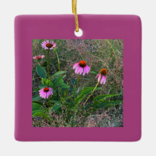 Purple Coneflowers Ornament