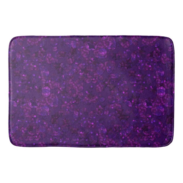 Purple confetti bath mat (Front)