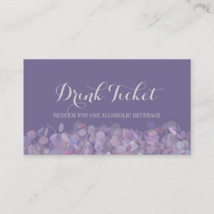 Purple Confetti Drink Ticket