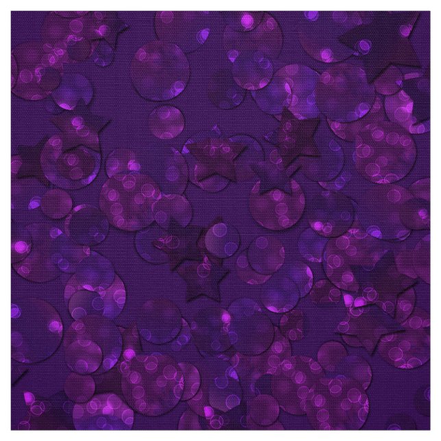 Purple confetti fabric (Swatch)
