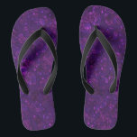 Purple confetti jandals<br><div class="desc">Purple confetti  ,  glitter ,  confetti,  sequins,  stars,  purple,  festive,  gift,  wedding,  birthday</div>