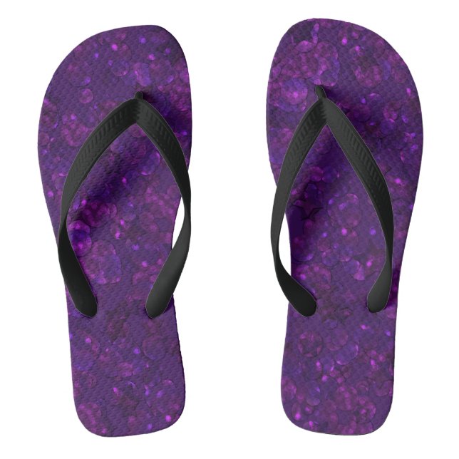 Purple confetti jandals (Footbed)