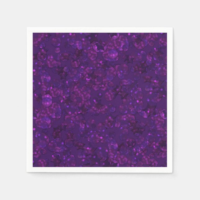 Purple confetti napkin (Front)
