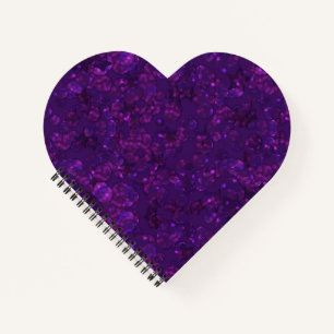 Purple confetti notebook