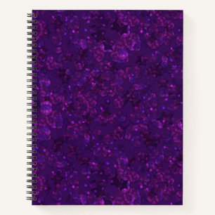 Purple confetti notebook