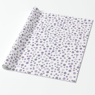 Purple Confetti Wrapping Paper