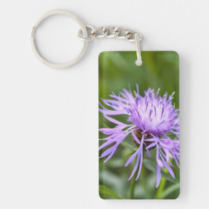 Purple Cornflower Key Ring