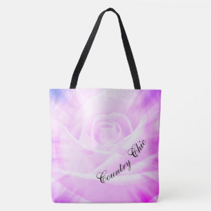 Purple Country chic design Tote Bag