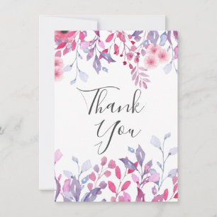 Purple Country Wildflowers Card