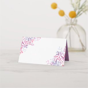 Purple Country Wildflowers Place Card