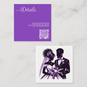 Purple Couple Enclosure Card