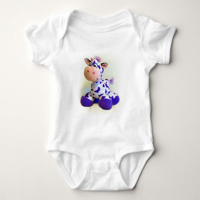 Purple Cow Baby Bodysuit (Front)